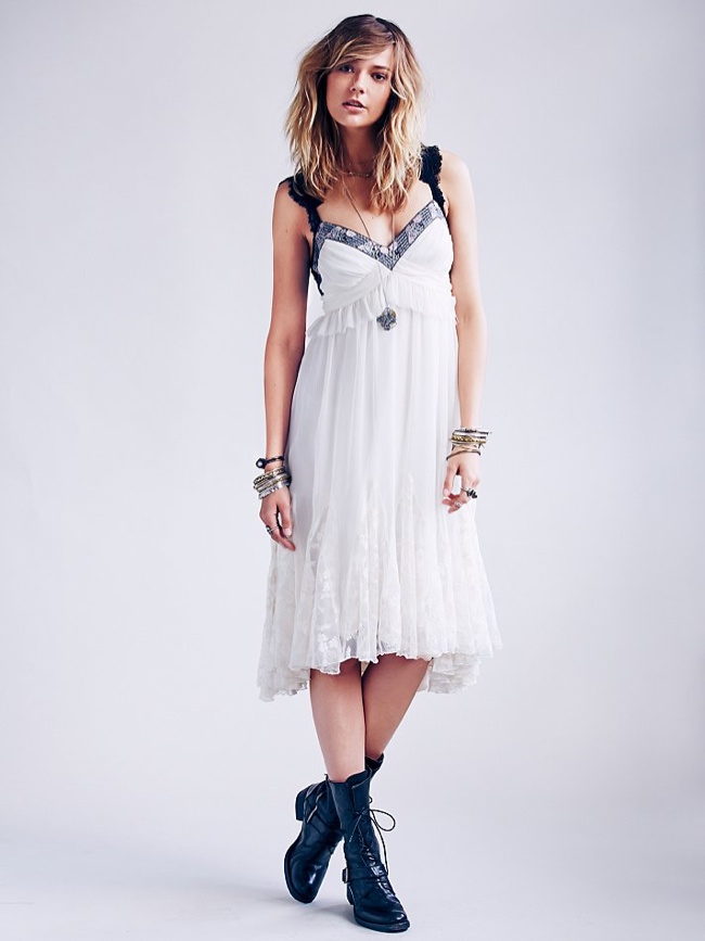 Lace Godet Babydoll Dress available at Free People for 209.95