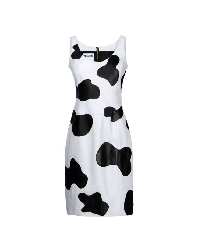 Moschino Fall/Winter 2014 Cow Print Dress