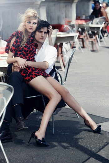 Caroline Trentini + Louis Garrel Get Romantic for Vogue Shoot by Peter Lindbergh