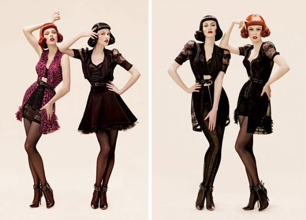 Coco Rocha & Karen Elson for Phi Fall 2008 Campaign