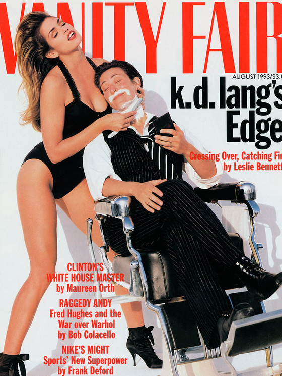 KD Lang and Cindy Crawford for Vanity Fair 1993 Cover