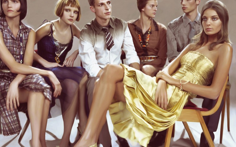 Prada Spring/Summer 2004 Campaign with Frankie Rayder, Jessica Stam, Daria Werbowy