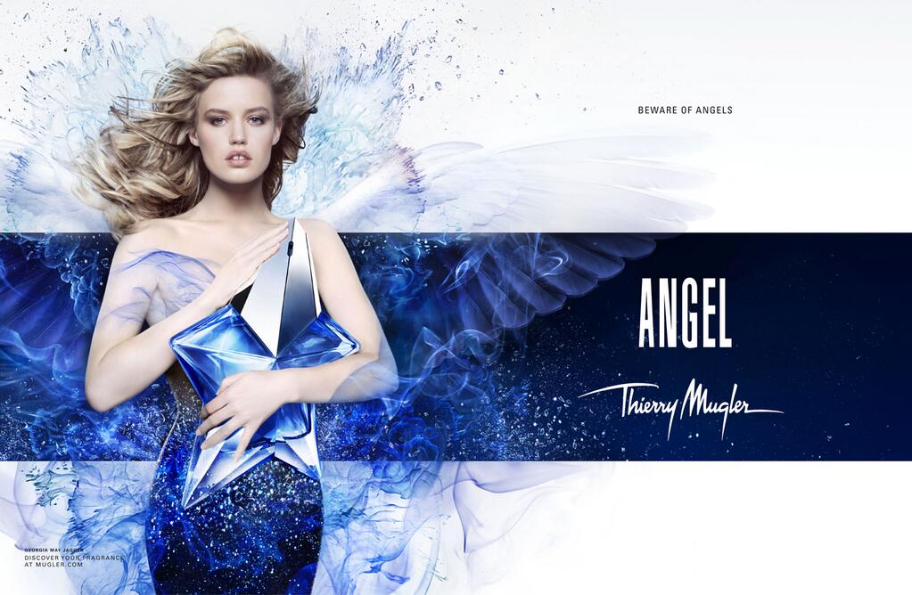 Revealed: Georgia May Jagger in Thierry Mugler “Angel” Fragrance Ad