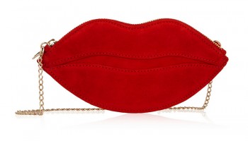 Daily Find: Charlotte Olympia's Playful 'Kiss' Purse in Suede Daily Find: Charlotte Olympia's Playful 'Kiss' Purse in Suede