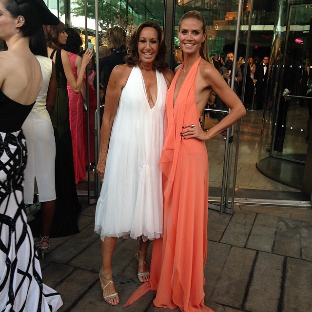 Donna Karan & Heidi Klum at the 2014 CFDA Awards. Photo: dknyprgirl Instagram