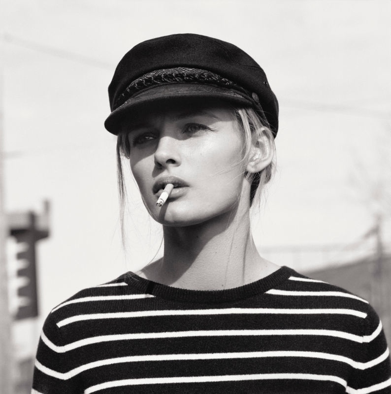 Edita Vilkeviciute Poses for Mark Peckmezian in Black & White for Holiday Magazine
