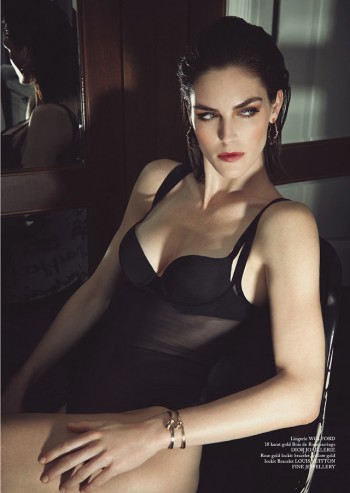 Hilary Rhoda Wears Lingerie for Glass Magazine by James Houston Hilary Rhoda Wears Lingerie for Glass Magazine by James Houston