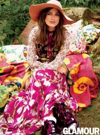 Keira Knightley Wears Bohemian Style for Glamour Cover Shoot Keira Knightley Wears Bohemian Style for Glamour Cover Shoot