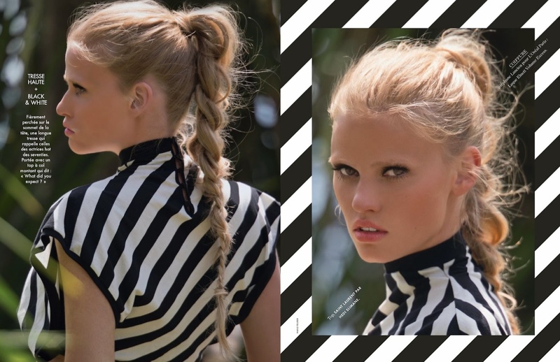 Lara Stone is ‘Sexy & Soft’ for Hans Feurer Shoot in Elle France