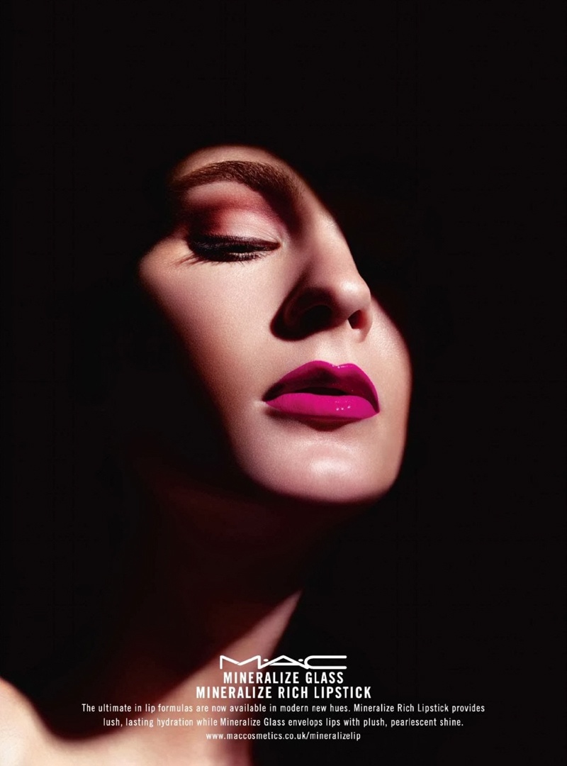 Irina Kulikova Gets Glossy in MAC Cosmetics’ Mineralize Ads