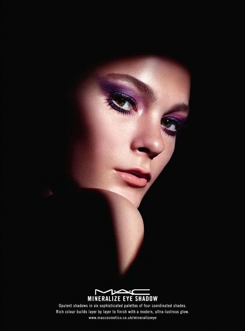 Irina Kulikova Gets Glossy in MAC Cosmetics' Mineralize Ads