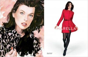 Milla Jovovich Gets Arty for Marella’s Fall 2014 Campaign Milla Jovovich Gets Arty for Marella’s Fall 2014 Campaign