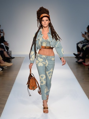 Dreadlocks, Smiley Faces & Mesh at Moschino Spring ’15 Runway Show