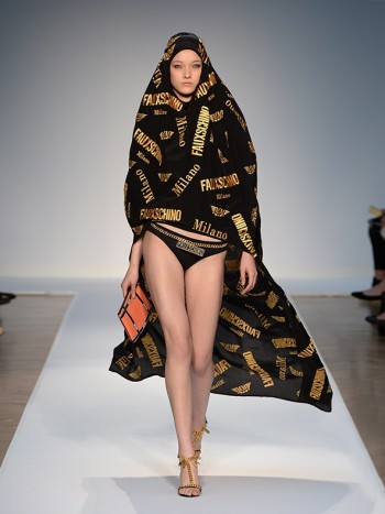 Dreadlocks, Smiley Faces & Mesh at Moschino Spring ’15 Runway Show