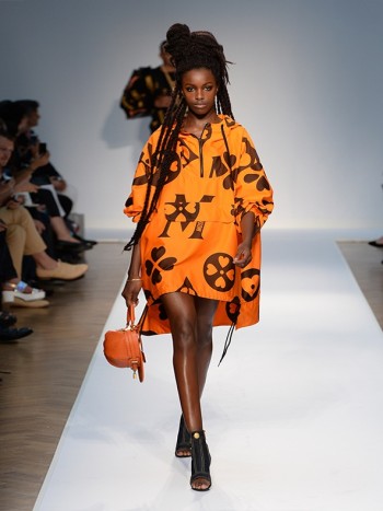 Dreadlocks, Smiley Faces & Mesh at Moschino Spring ’15 Runway Show