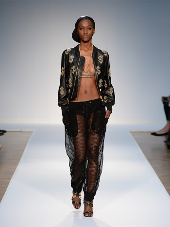 Dreadlocks, Smiley Faces & Mesh at Moschino Spring ’15 Runway Show