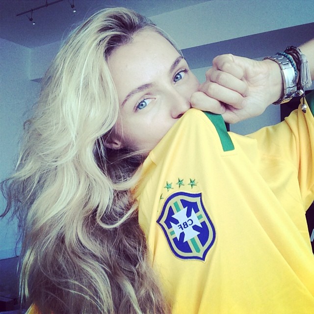 Valentina Zelyaeva is Russian but supporting Brazil