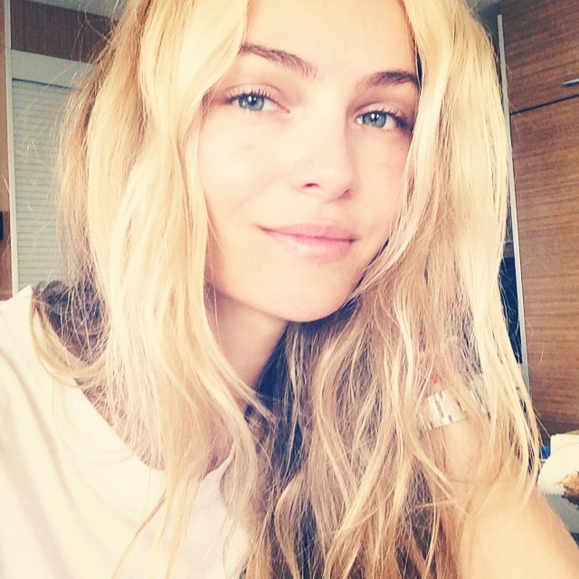 Valentina Zelyaeva takes a selfie