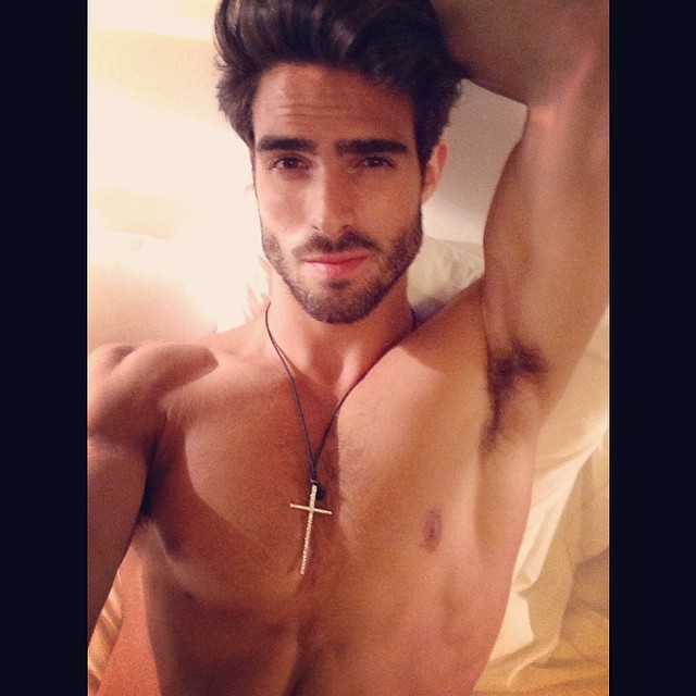 attractive male selfie