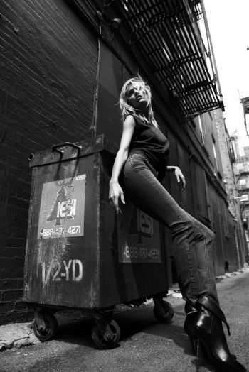 Anja Rubik Poses for BLK DNM Portraits by Johan Lindeberg Anja Rubik Poses for BLK DNM Portraits by Johan Lindeberg