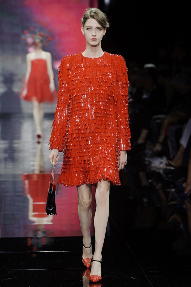 Armani Privé Makes It All About Red, White and Black for Fall Couture