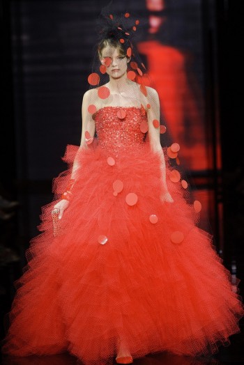 Armani dazzles with ruffles and elegance in Paris couture show