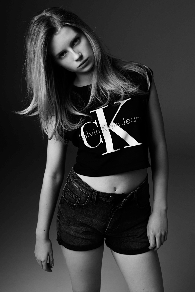 Lottie Moss for Calvin Klein Jeans x mytheresa Campaign 2014