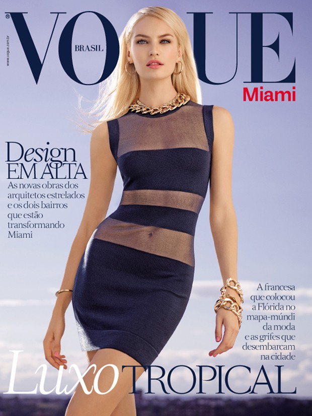 Candice Swanepoel Covers Special Miami Edition of Vogue Brazil