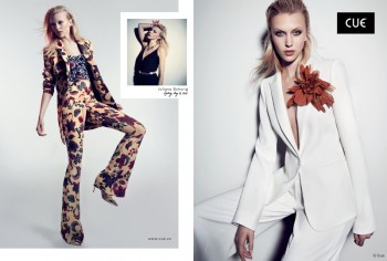 Juliana Schurig Dons Elegant Suiting for Cue's Summer 2014 Ads Juliana Schurig Dons Elegant Suiting for Cue's Summer 2014 Ads