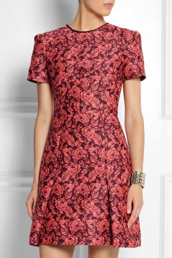 Erdem Aubrey floral-jacquard mini dress available at Net-a-Porter for $1850.00