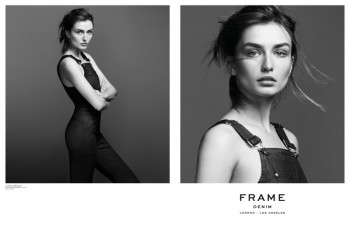 Andreea Diaconu is Front & Center for FRAME Denim's Fall 2014 Campaign Andreea Diaconu is Front & Center for FRAME Denim's Fall 2014 Campaign