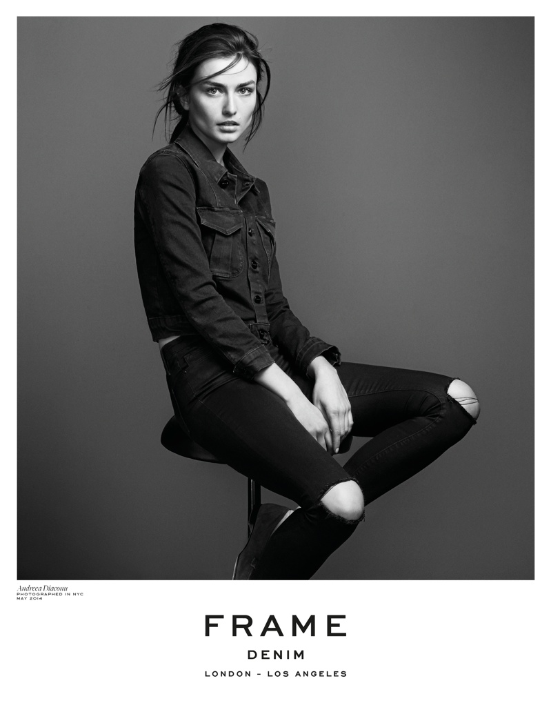 Andreea Diaconu stars in Frame Denim fall 2014 campaign