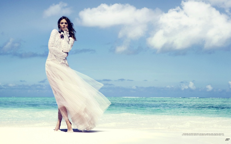 Into the Blue: Karolina Babczynska by Gabor Jurina for FASHION Magazine