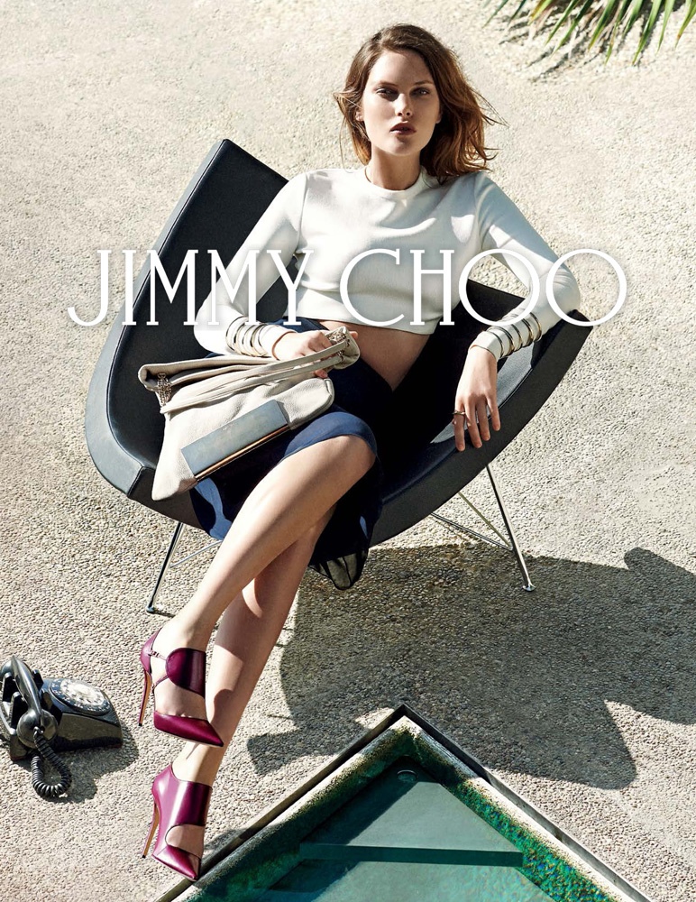 Catherine McNeil starred in Jimmy Choo's fall 2014 campaign