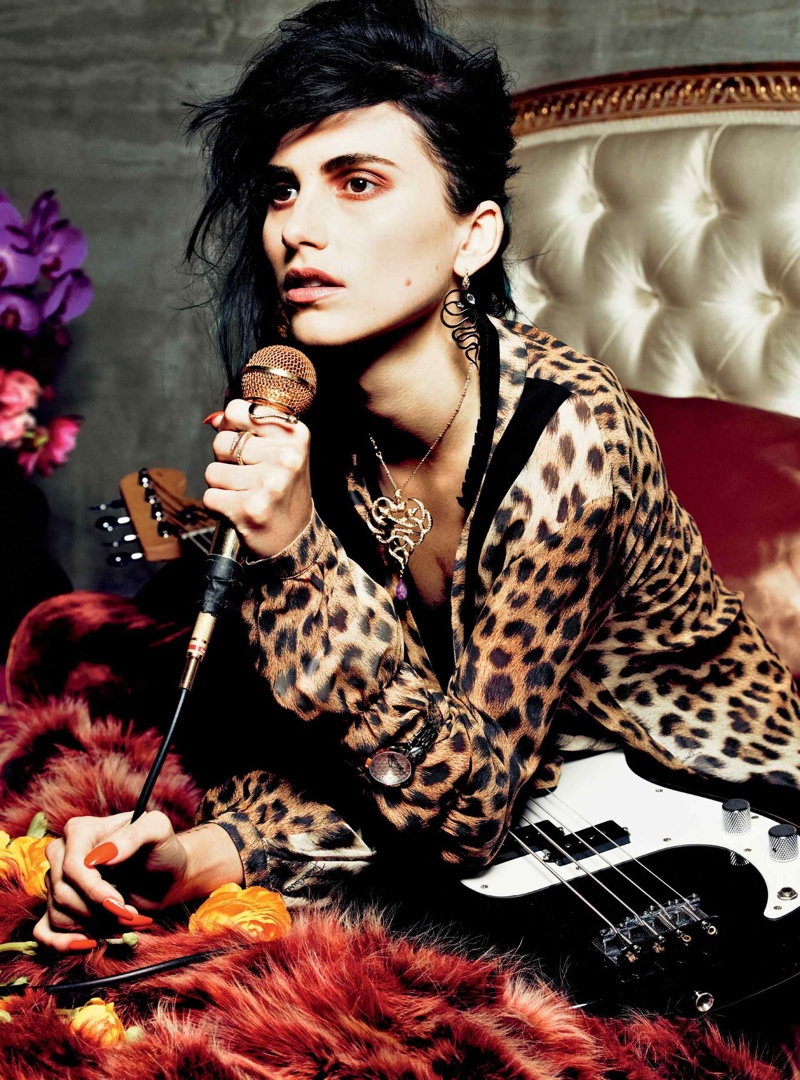 Just Cavalli Taps Langley Fox Hemingway for Rock Chic Fall Ads