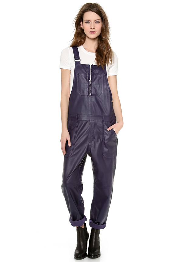 Acne Studios Chagall Leather Overalls available at Shopbop for $880.00