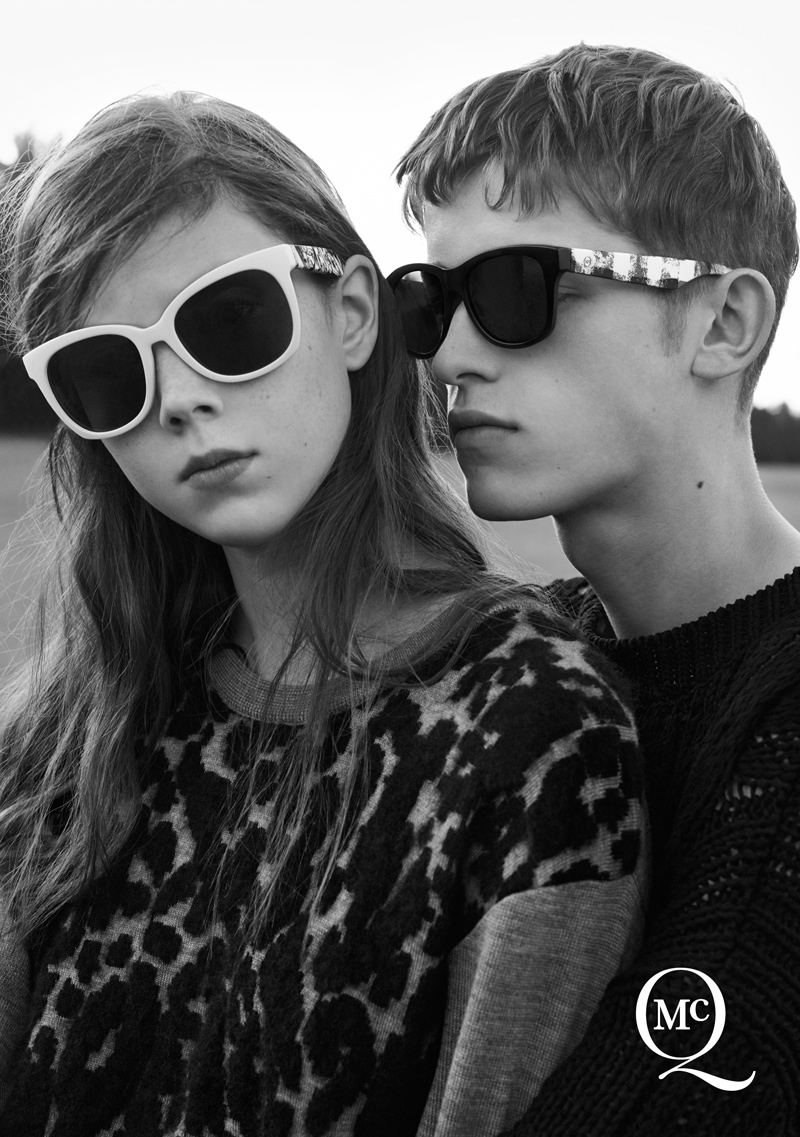Natalie Westling Poses in London for McQ by Alexander McQueen Fall 2014 Campaign