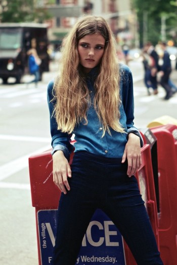 New Face Misty Downs in Denim Looks for Oscar Correcher Shoot New Face Misty Downs in Denim Looks for Oscar Correcher Shoot