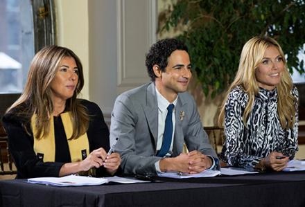 Judges Nina Garcia, Zac Posen and Heidi Klum. Judging your designs and your life choices. Photo: Lifetime