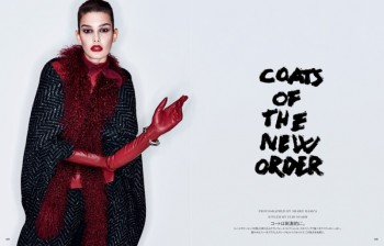 Coats of the New Order: Ophélie Guillermand by Sharif Hamza for Vogue Japan