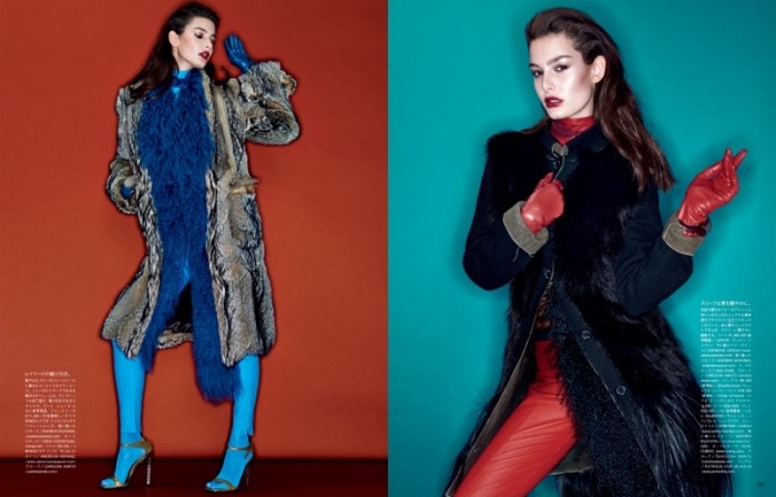 Coats of the New Order: Ophélie Guillermand by Sharif Hamza for Vogue ...