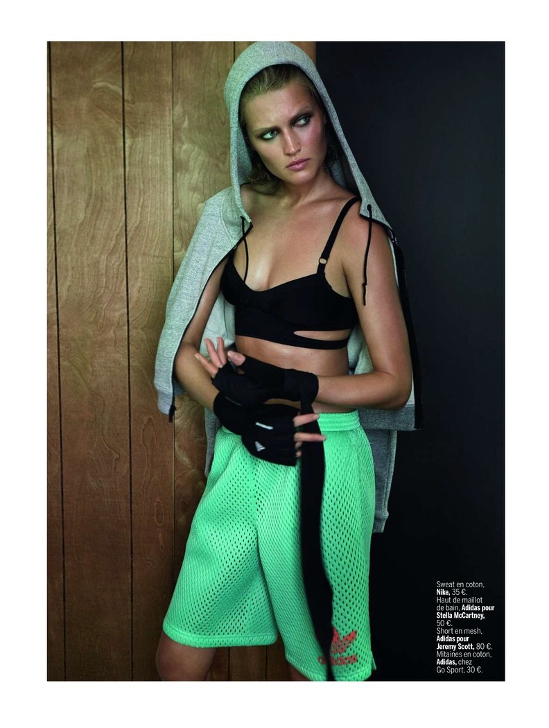 Toni Garrn Shapes Up for Sporty L’Express Styles Spread by Alex Cayley