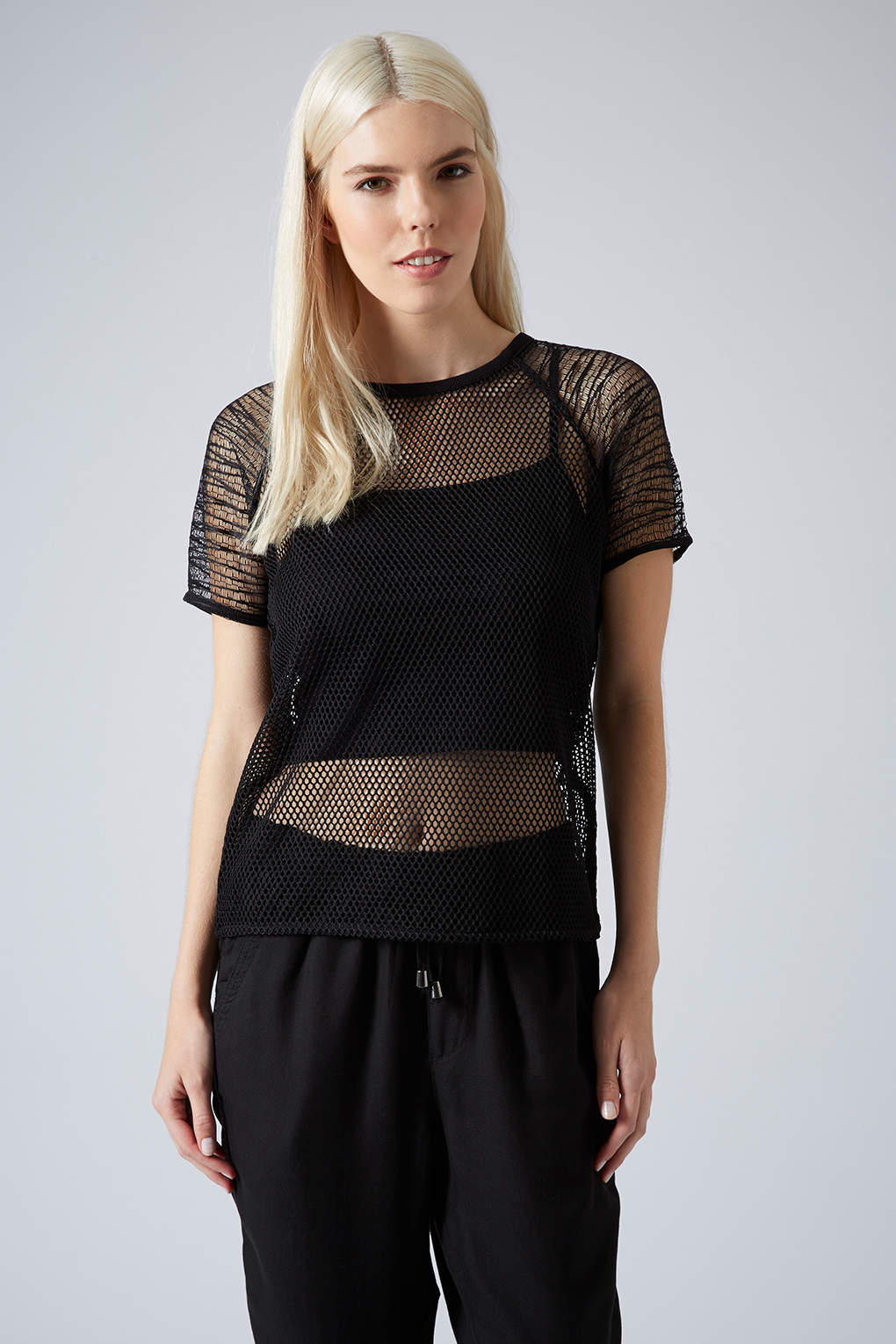 Daily Find: Wear Black in the Summer With Topshop’s Mesh Net Tee