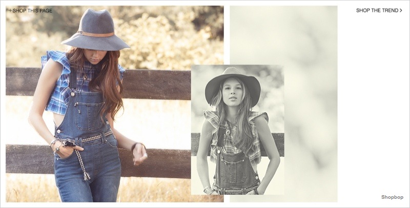 Anais Pouliot is Cowgirl Cool in Shopbop’s Western Trend Guide