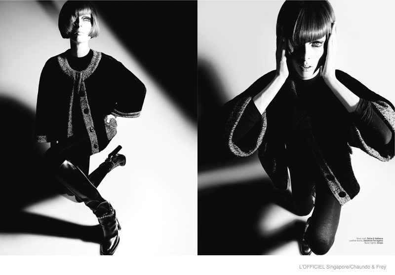 Coco Rocha Dons 60s Style for L’Officiel Singapore September 2014