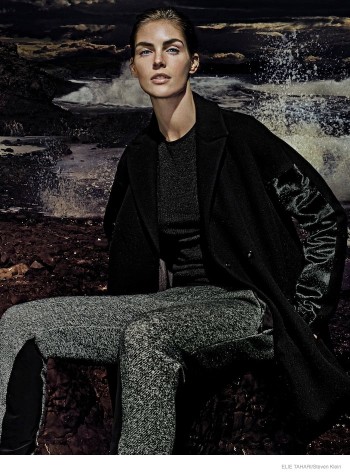 Hilary Rhoda Wears Fall Outerwear Styles in Elie Tahari’s New Ads Hilary Rhoda Wears Fall Outerwear Styles in Elie Tahari’s New Ads