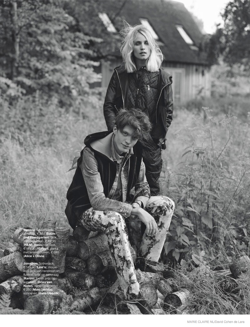 Simone Wears Fall Outerwear Looks in Marie Claire Netherlands’ September Issue