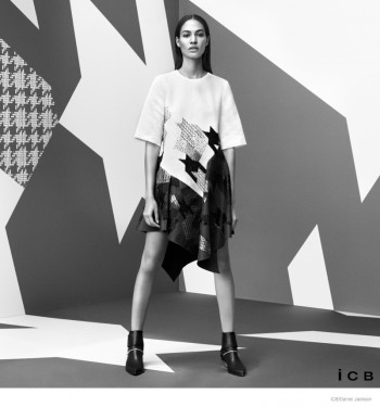 Joan Smalls Wears Graphic Prints for iCB's Fall 2014 Campaign