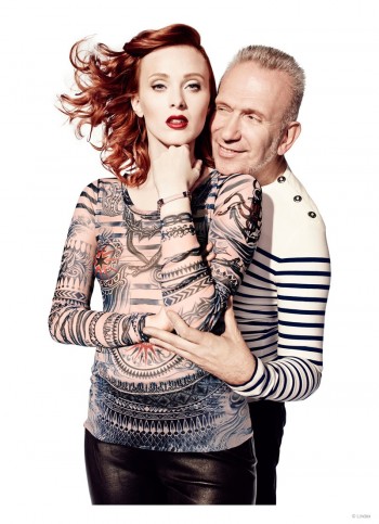 Karen Elson Stars in Jean Paul Gaultier x Lindex Campaign Photos Karen Elson Stars in Jean Paul Gaultier x Lindex Campaign Photos