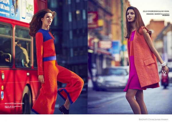Kate King Wears Colorful Fashion for BAZAAR China by James Meakin ...